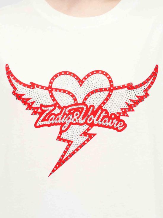 26SS 자딕앤볼테르 반팔 티셔츠 JWTT01280JUDO White - ZADIG & VOLTAIRE