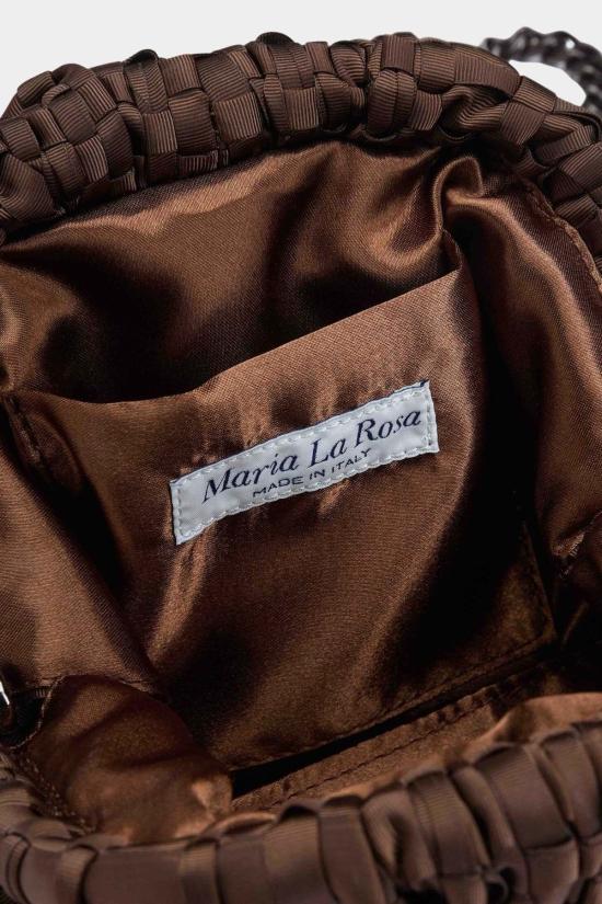  마리아 라 로사 클러치/파우치 미니 게임 백 다크 브라운 - MARIA LA ROSA