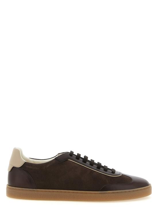26FW 브루넬로 쿠치넬리 스니커즈 MZULDGJ336CXY42 Brown