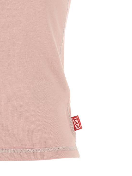 26SS 디젤 T-UNCUTIES-LONG-S3 티셔츠 A204970QHHA33L Pink - DIESEL