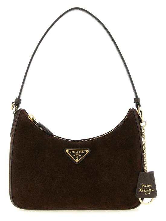 26FW 프라다 리에디션 2005 스웨이드 미니백 1N204T2G64F0003 Brown