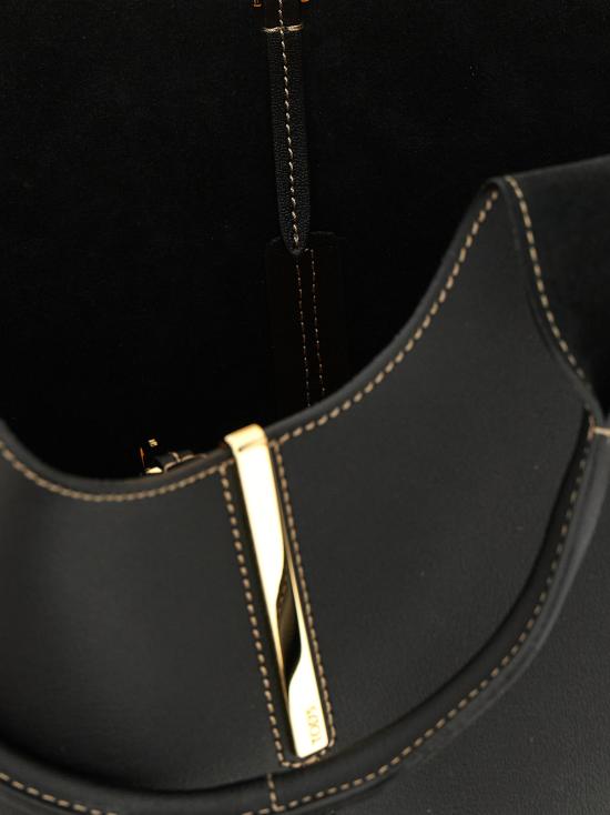 26FW 토즈 스몰 쇼핑백 XBWEBRF0200UBLB999B999 Black - TODS