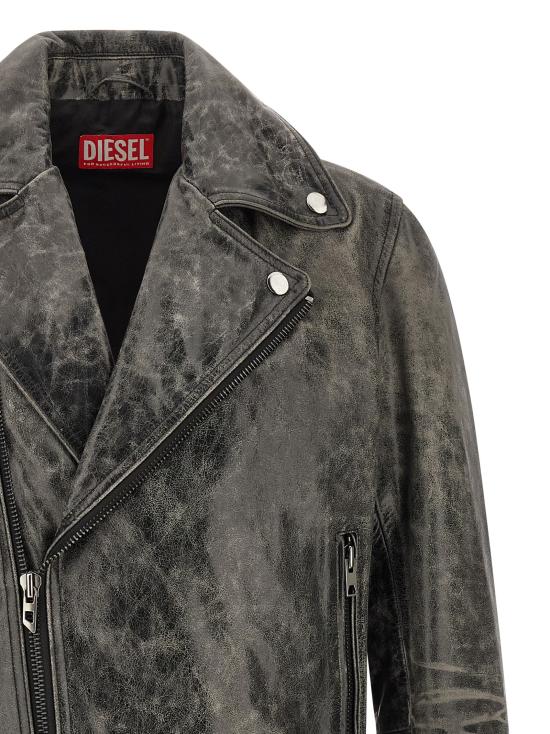 26FW 디젤 바이커 자켓 A228440CJCM9XX Gray - DIESEL