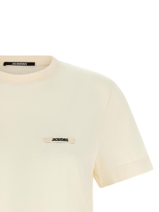 26FW 자크뮈스 반팔 티셔츠 25HTSW00550AJ00029131 Beige - JACQUEMUS
