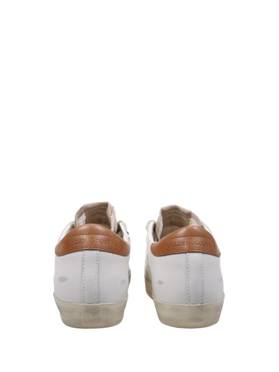 26FW 골든구스 SUPER STAR 슈퍼 스타 클래식 스니커즈 GWF00101 F008719 12524 WHITE BEIGE CINDER LEATEHR BROWN - GOLDEN GOOSE