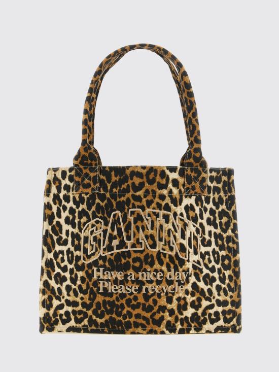 26FW 가니 라지 캔버스 토트백 A7179 943 Multicolor