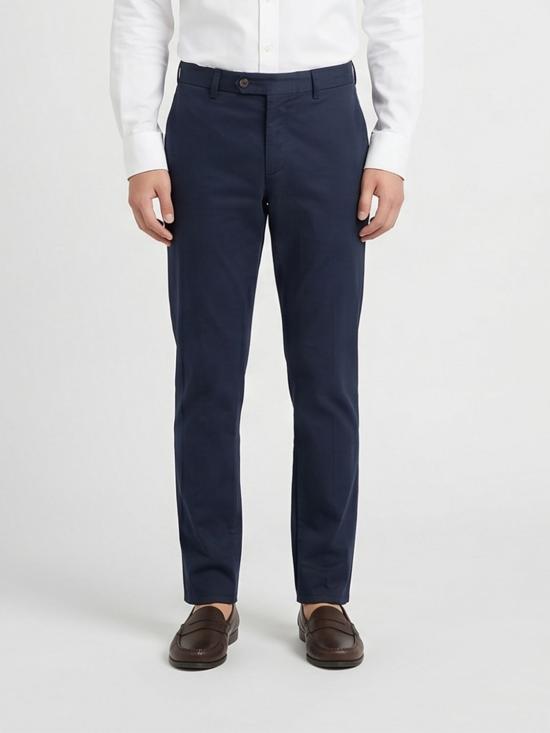 26SS 브루넬로 쿠치넬리 코튼 스트래치 미드 라이즈 슬림 핏 치노 M289LI1770 C6053 Navy