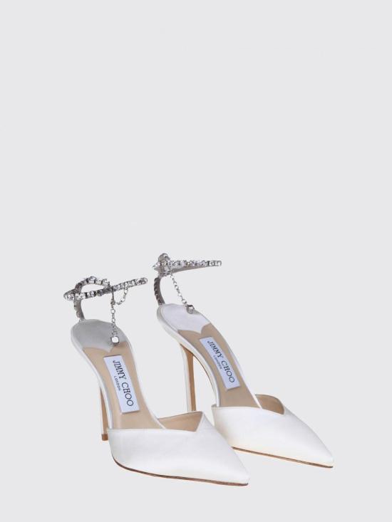26FW 지미추 힐/펌프스 J000140765 Ivory Crystal White - JIMMY CHOO
