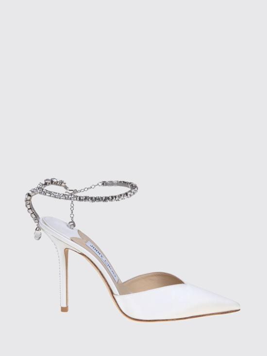 26FW 지미추 힐/펌프스 J000140765 Ivory Crystal White