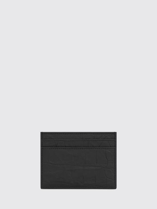 26SS 생로랑 모노그램 카드지갑 485631C9H0U 1000 Black - SAINT LAURENT