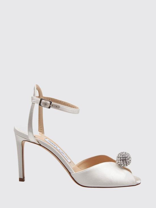 26FW 지미추 힐/펌프스 J000127888 Ivory Crystal White