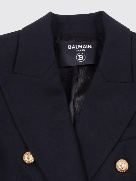 26FW [키즈] 발망 캐주얼 자켓 BX2A04I0196 930OR Black - BALMAIN