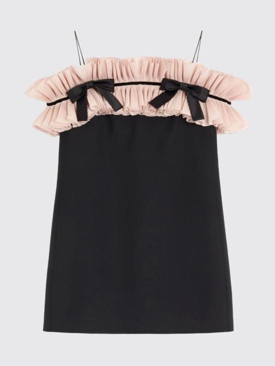 26SS 발렌티노 가라바니 숏 원피스 BVAHQ01CF 45B Black - VALENTINO GARAVANI