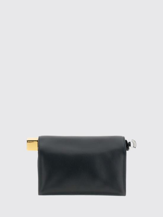 26FW 자크뮈스 론드 까레 클러치 BAW00356AC27L14 990 Black - JACQUEMUS