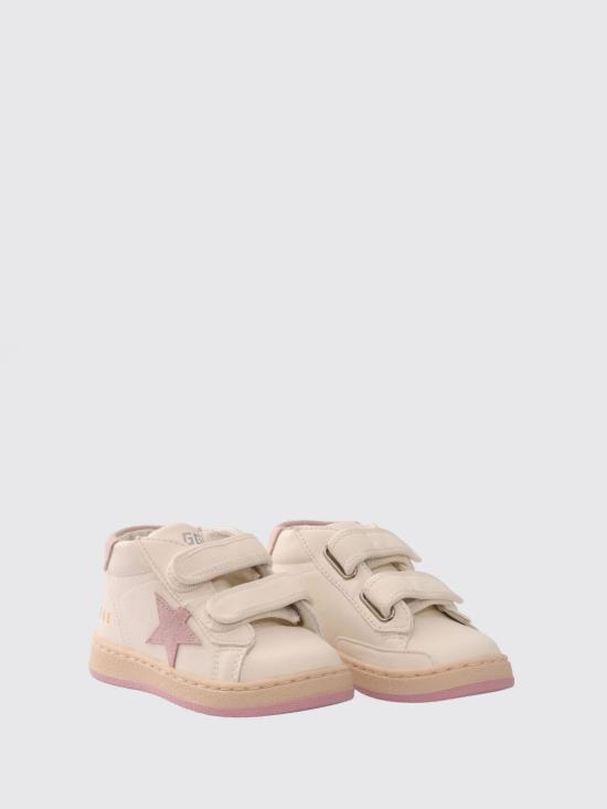 26FW [키즈] 골든구스 JUNE 준 벨크로 스니커즈 GJF00386F00530111202 White - GOLDEN GOOSE
