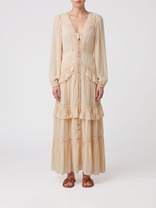 26SS 팜 리오 롱 원피스 349155 L0032 Yellow