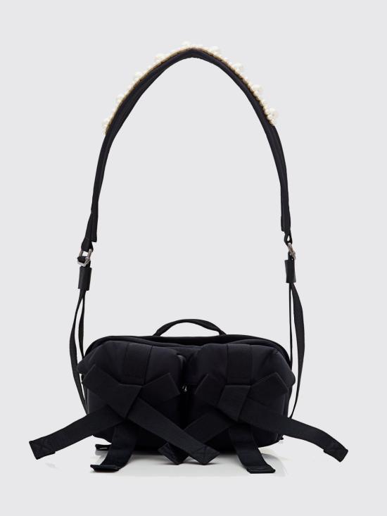 26FW 시몬로샤 비디드 보우 프론트 백 BAG149B0761 BLACKPEARL