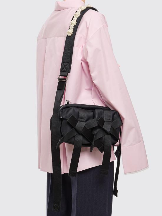 26FW 시몬로샤 비디드 보우 프론트 백 BAG149B0761 BLACKPEARL - SIMONE ROCHA