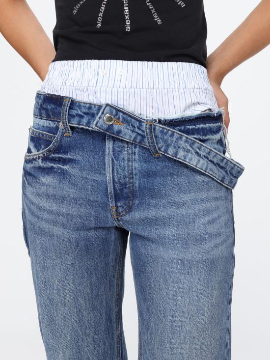 26FW 알렉산더 왕 데님 팬츠 4DC3264123 400C Blue - ALEXANDER WANG
