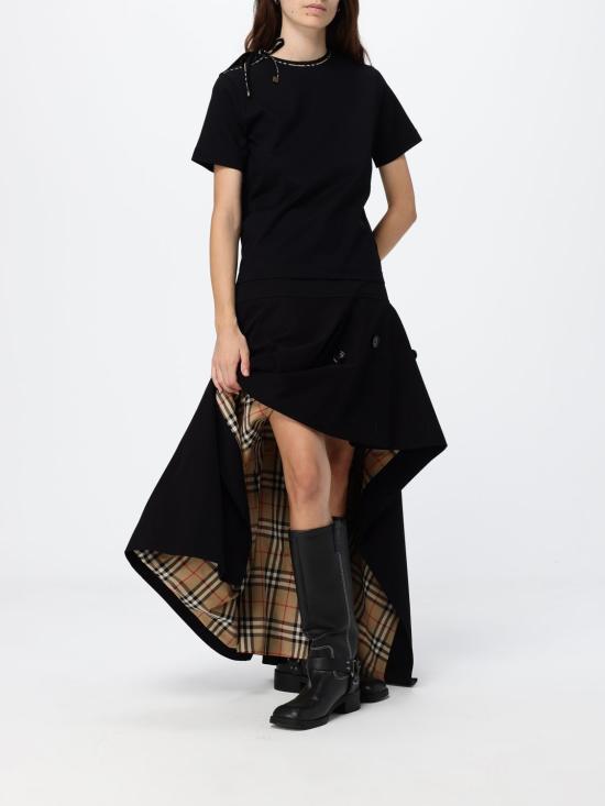 26FW 버버리 반팔 티셔츠 8126134 Black - BURBERRY