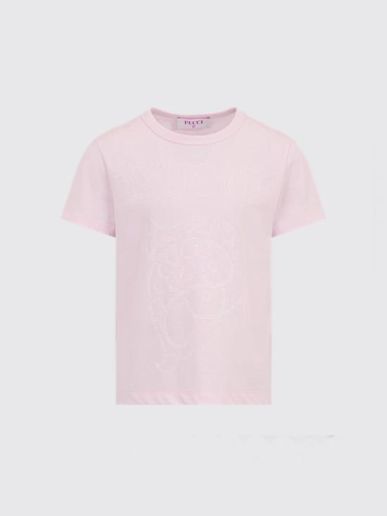 26SS [키즈] 푸찌 티셔츠 PY8A71Z3672 51E Pink