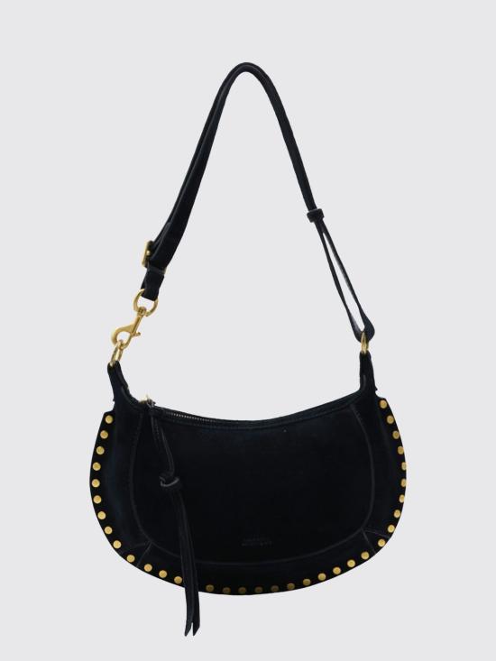 26FW 이자벨마랑 오스칸 문 스웨이드 카프스킨 레더 숄더백 PP0003FAA3C32M 01BK Black