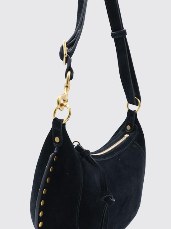 26FW 이자벨마랑 오스칸 문 스웨이드 카프스킨 레더 숄더백 PP0003FAA3C32M 01BK Black - ISABEL MARANT