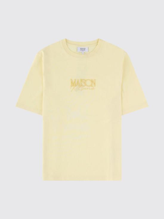 26SS 메종키츠네 반팔 티셔츠 QW00110KJ0119 0424 Yellow - MAISON KITSUNE