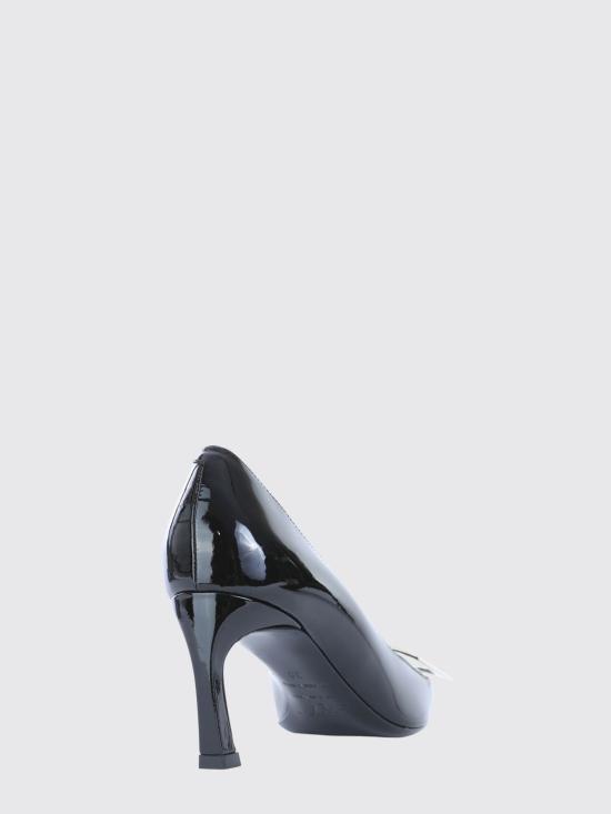 26FW 로저비비에 트럼펫 메탈 버클 펌프스 RVW40015280D1P B999 Black - ROGER VIVIER