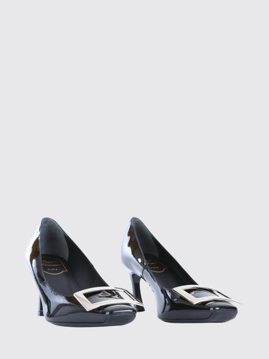 26FW 로저비비에 트럼펫 메탈 버클 펌프스 RVW40015280D1P B999 Black - ROGER VIVIER