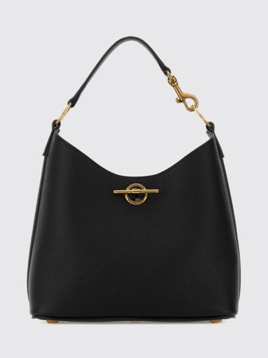 26SS 발렌시아가 캐리 호보 레더 스몰 숄더백 8456012ABNQ 1000 Black - BALENCIAGA