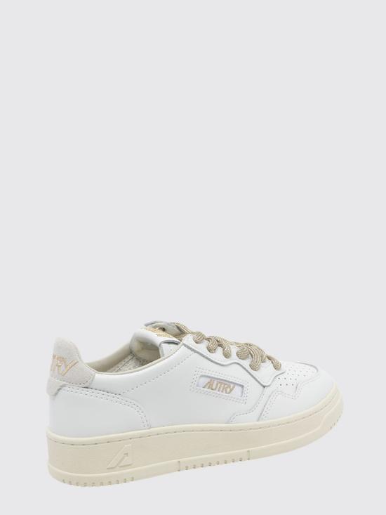26FW 오트리 메달리스트 로우 레더 스니커즈 AULW SW01 White 1 - AUTRY