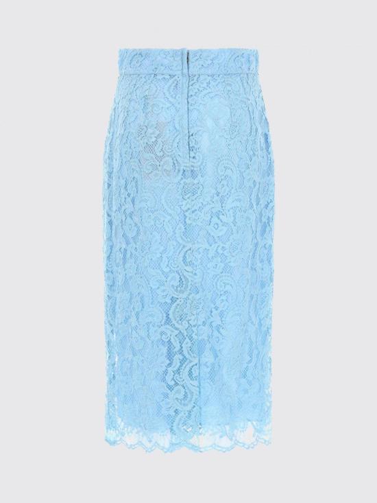 26SS 돌체앤가바나 미디 스커트 F4B7ITILMDR B6227 Gnawed Blue - DOLCE & GABBANA