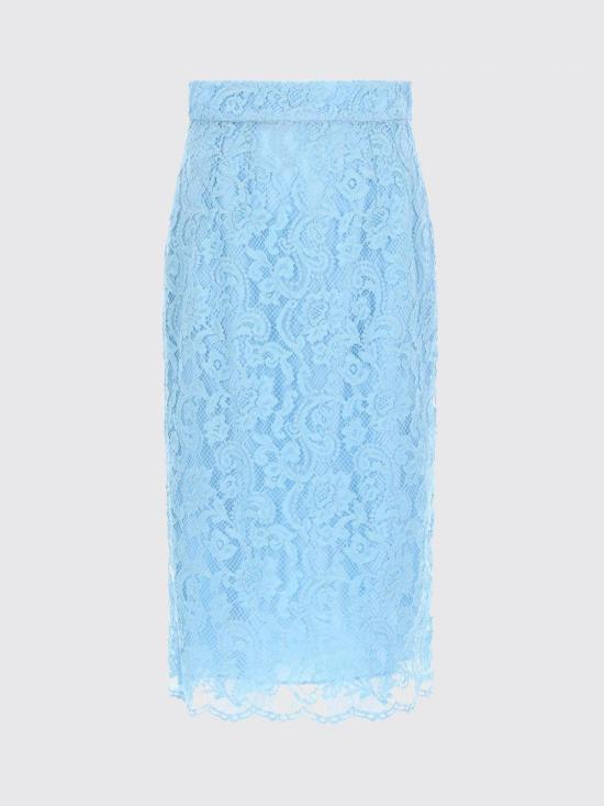 26SS 돌체앤가바나 미디 스커트 F4B7ITILMDR B6227 Gnawed Blue - DOLCE & GABBANA