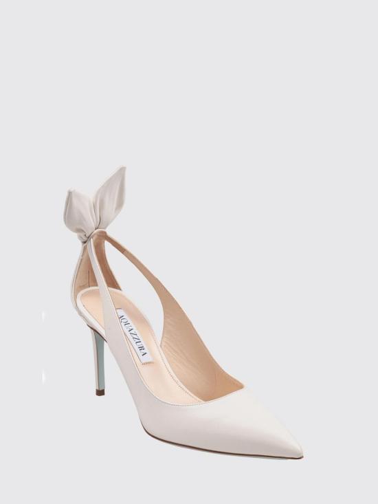 26FW 아쿠아주라 힐/펌프스 DENMIDBRNAP FFF White - AQUAZZURA