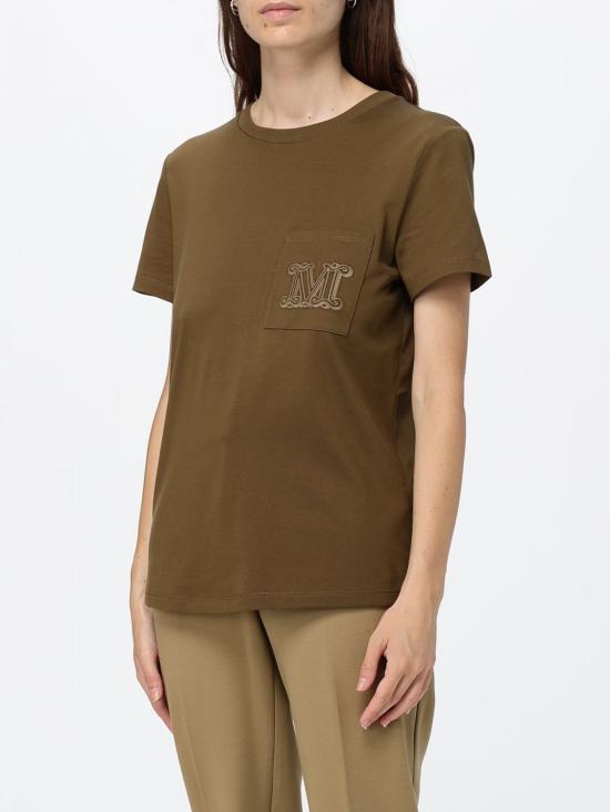 26FW 막스마라 반팔 티셔츠 2621946051600 006 Green - MAX MARA