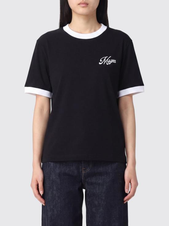 26SS 엠에스지엠 반팔 티셔츠 4041MDM112D267002 99 Black