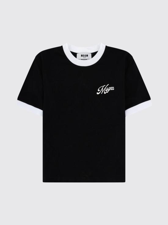 26SS 엠에스지엠 반팔 티셔츠 4041MDM112D267002 99 Black - MSGM