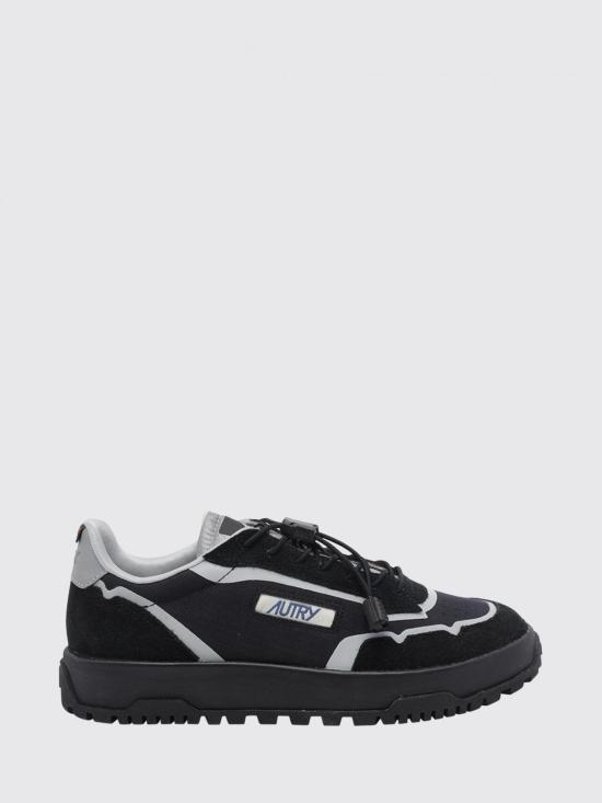26FW 오트리 WILDPACE 로우 스니커즈 립스탑 나일론 가죽 LDLM MQ01 Black