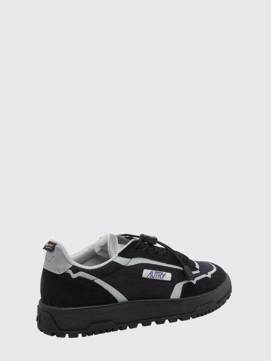 26FW 오트리 WILDPACE 로우 스니커즈 립스탑 나일론 가죽 LDLM MQ01 Black - AUTRY