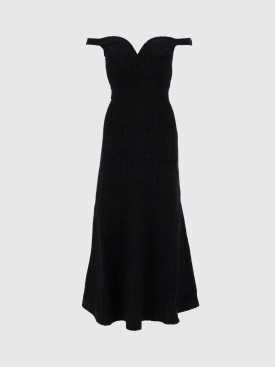 26SS 셀프 포트레이트 롱 원피스 RS26075MB Black - SELF PORTRAIT
