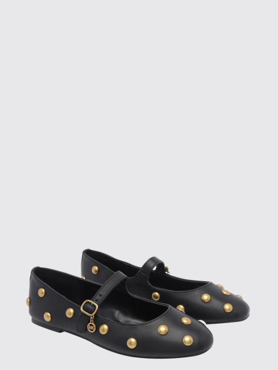 26FW 마이클 코어스 플랫 슈즈 40T6NLFP2L 001 Black 1 - MICHAEL KORS