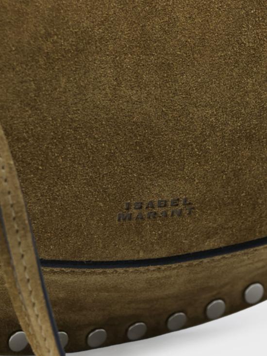 26FW 이자벨마랑 오스칸 문 스웨이드 카프스킨 레더 숄더백 PP0003FAA3C32M 50TA Grey - ISABEL MARANT