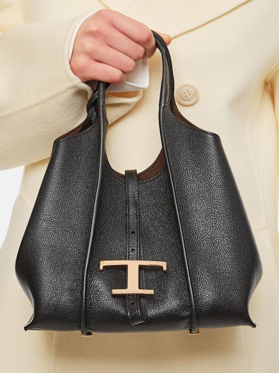 26FW 토즈 T 타임리스 미니 토트백 XBWTSBA9100Q8E B999 Black - TODS