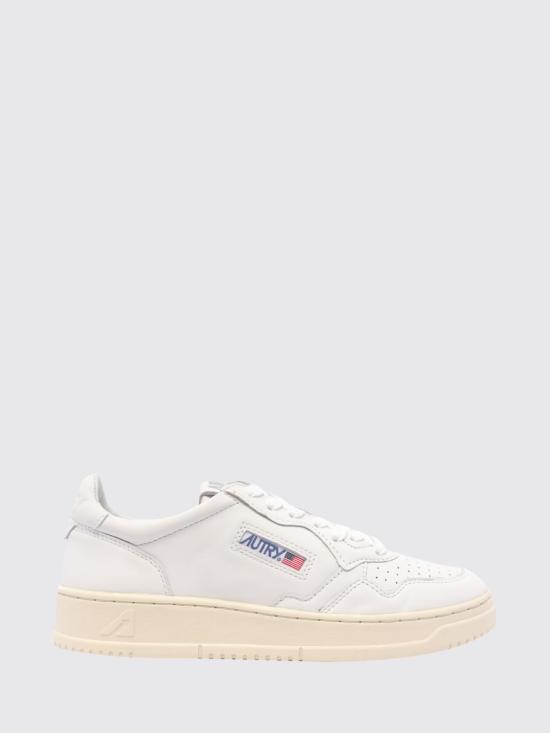26FW 오트리 메달리스트 로우 레더 스니커즈 AULW GG04 White
