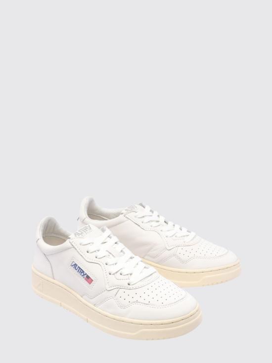 26FW 오트리 메달리스트 로우 레더 스니커즈 AULW GG04 White - AUTRY