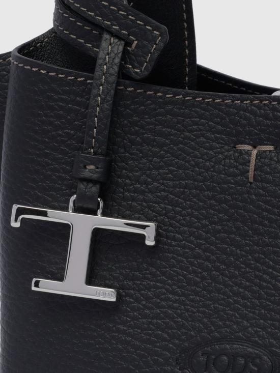 26FW 토즈 마이크로 토트백 XBWAPAFL000QRI B999 Black - TODS