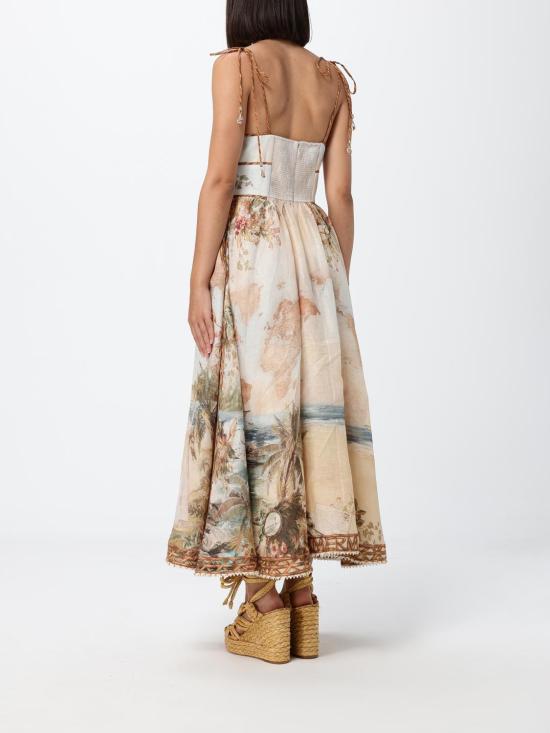 26FW 짐머만 롱 원피스 7895DSS263I SMB Multicolor - ZIMMERMANN