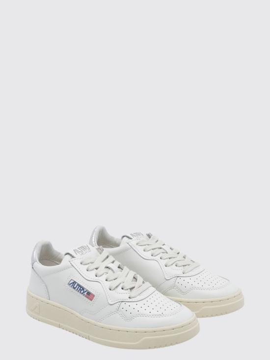 26FW 오트리 메달리스트 로우 레더 스니커즈 AULW LL05 White 2 - AUTRY