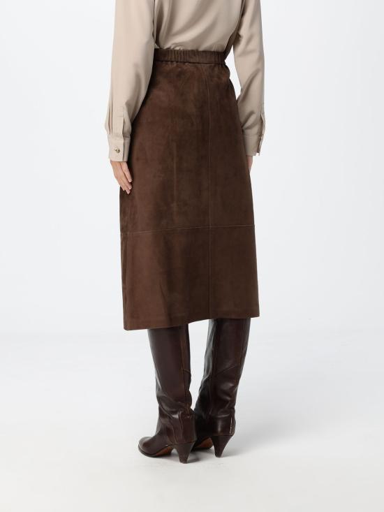 26FW 에스막스마라 미디 스커트 2629406011600 001 Brown - 'S MAX MARA